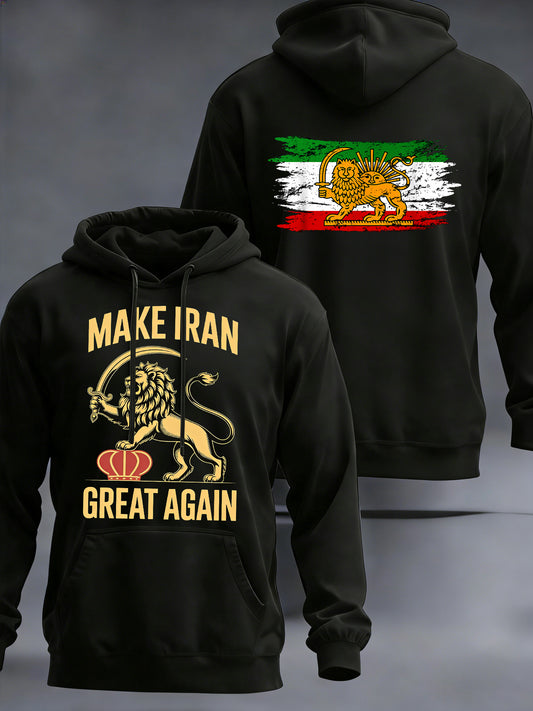 Men's Sweatshirt With Iranian-Inspired Print