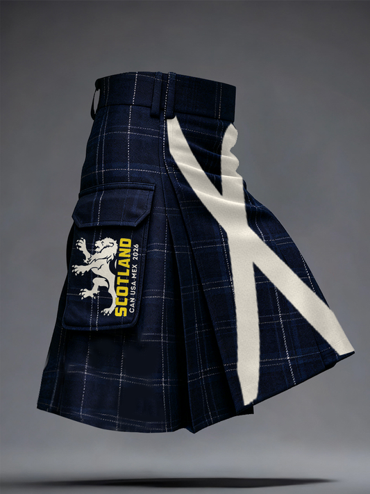 Unisex Scotland Football Lover Printed Kilt Skirt