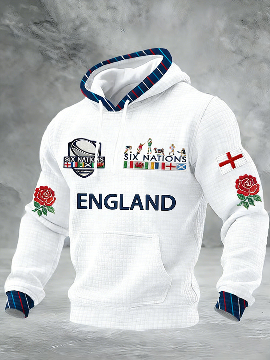 Men's Football Printed Casual Hoodie