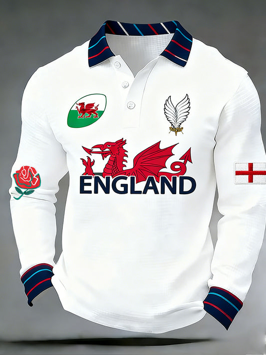 Men's England Rugby Print Sweatshirt