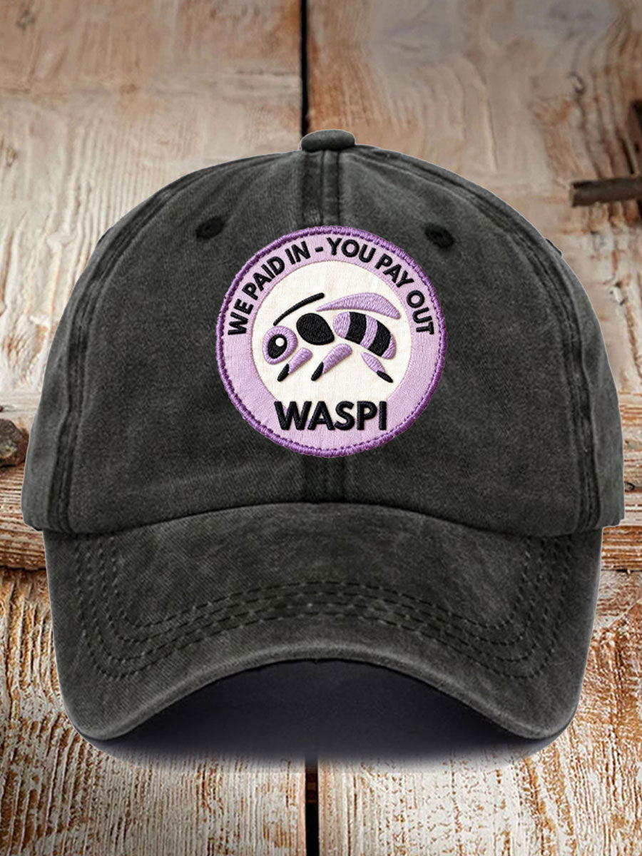 Unisex WASPI Bee Print Hat