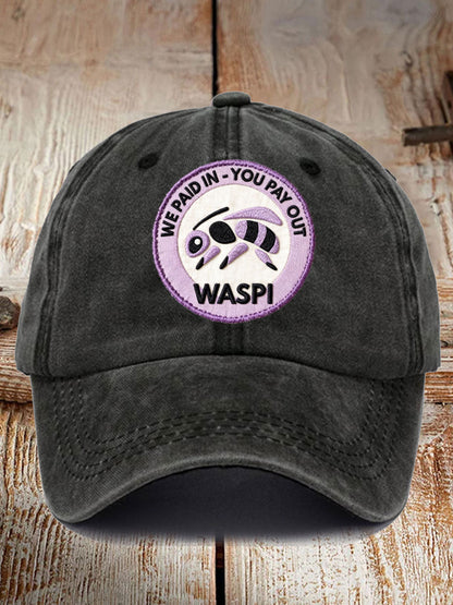 Unisex WASPI Bee Print Hat