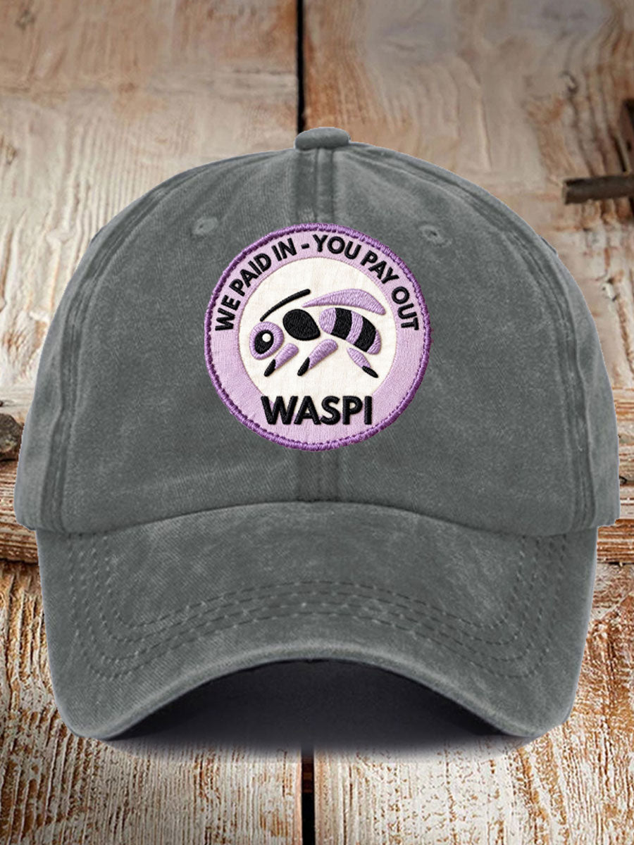 Unisex WASPI Bee Print Hat