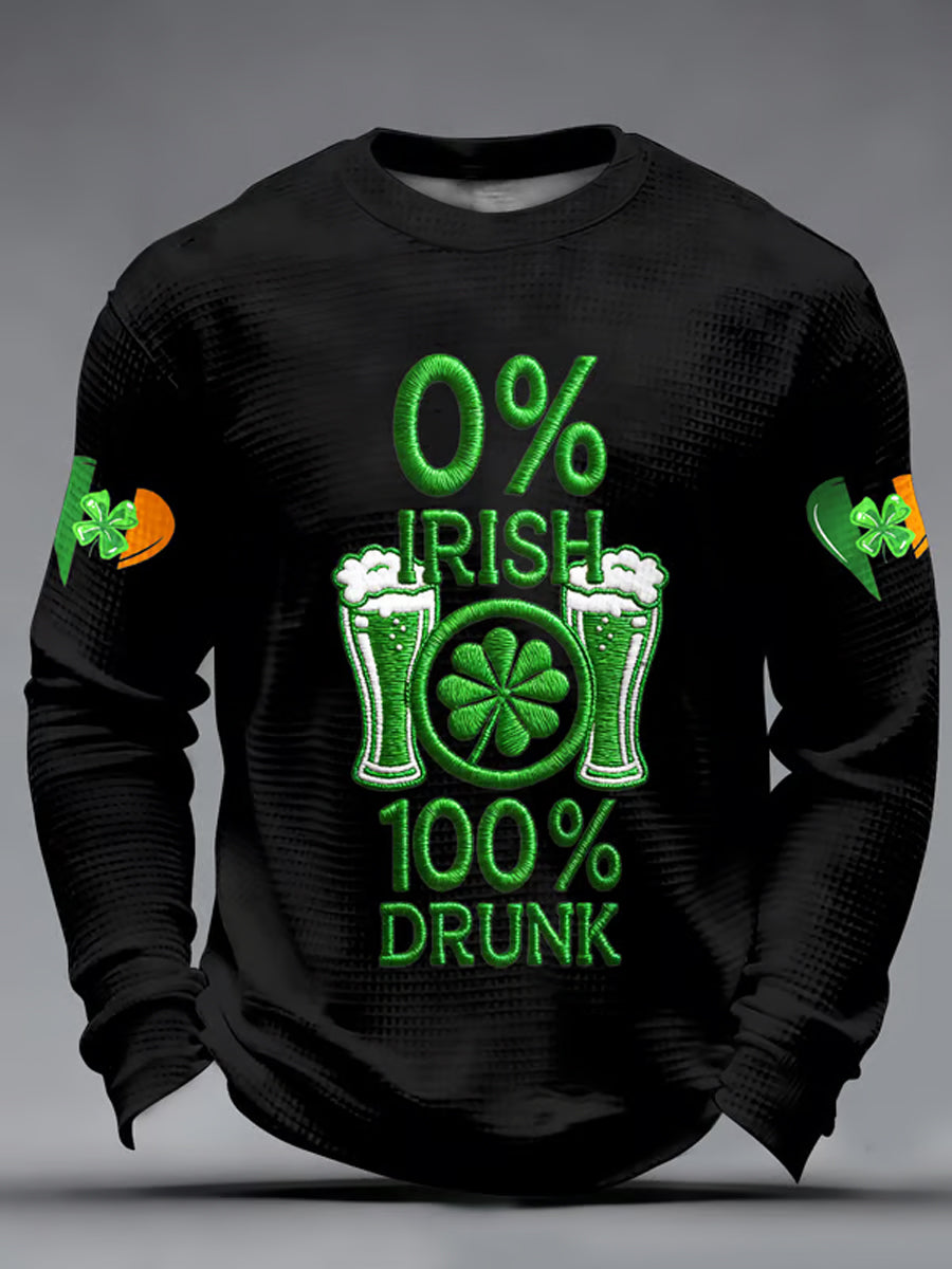 Men's St. Patrick's Day Waffle Top