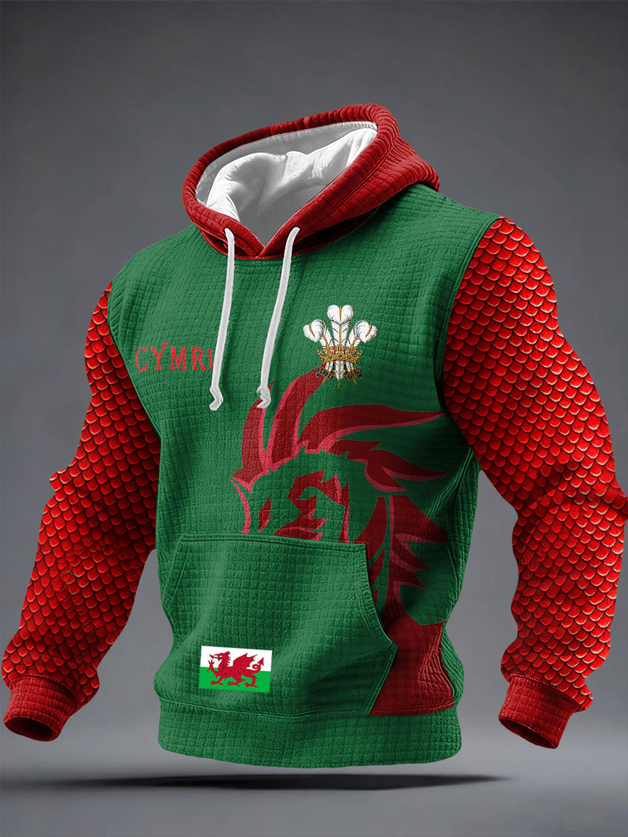 Men's Wales Welsh Lover Printed Hoodie