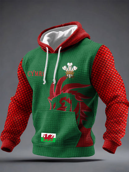 Men's Wales Welsh Lover Printed Hoodie