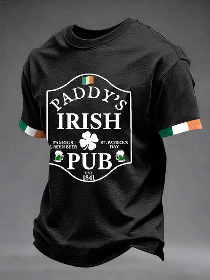 Men's St. Patrick's Day Printed Casual T-shirt