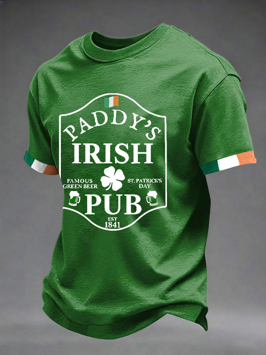 Men's St. Patrick's Day Printed Casual T-shirt