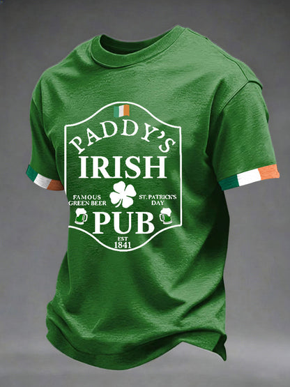 Men's St. Patrick's Day Printed Casual T-shirt