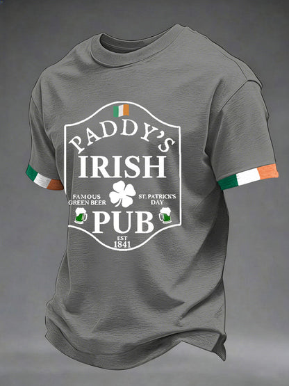 Men's St. Patrick's Day Printed Casual T-shirt
