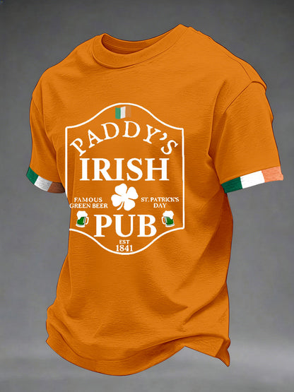 Men's St. Patrick's Day Printed Casual T-shirt