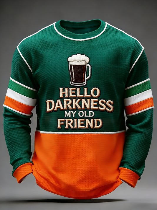 Men's Hello Darkness My Old Friend Waffle Short Sleeves T-shirt