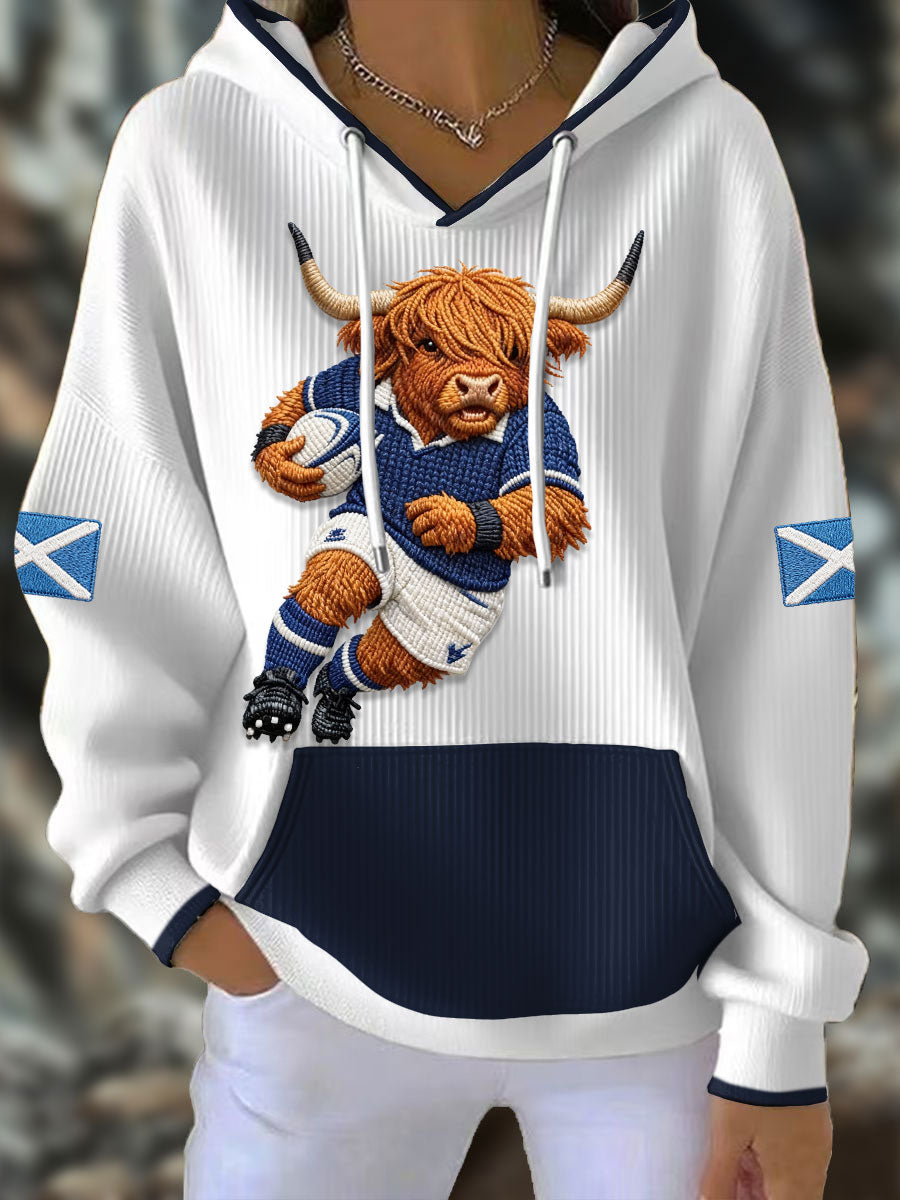 Women's Scotland Rugby Lover Printed Hoodie