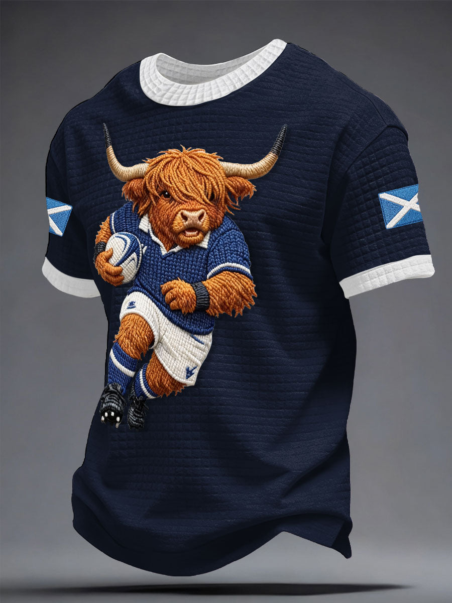 Men's Scotland Rugby Lover Printed T-shirt