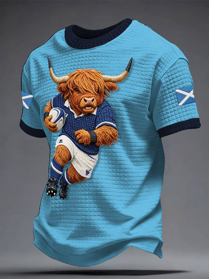 Men's Scotland Rugby Lover Printed T-shirt