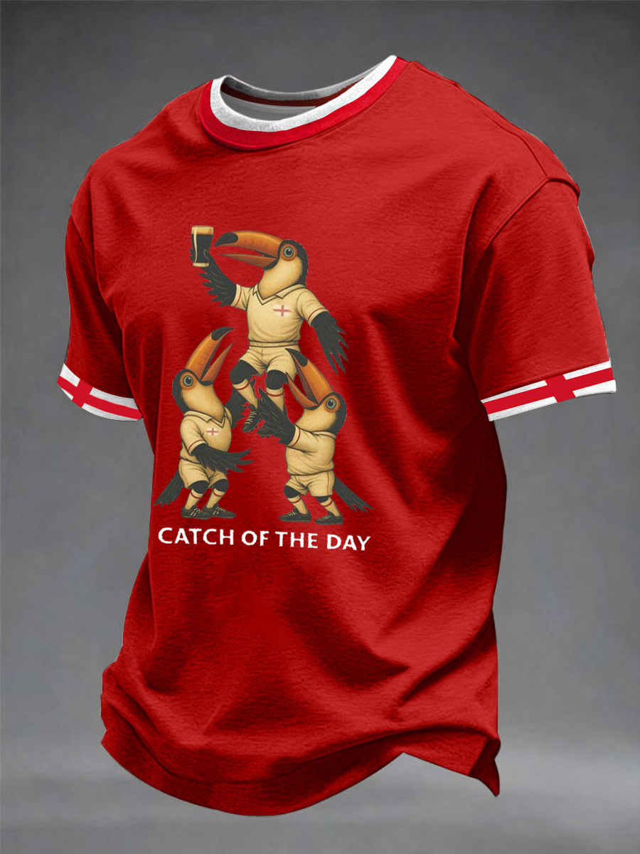 Men's England Rugby Lover Printed short sleeves t-shirt