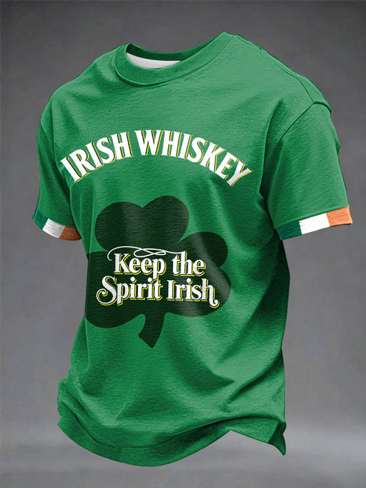 Men's Irish Whiskey Keep The Spirit Irish Short sleeves t-shirt