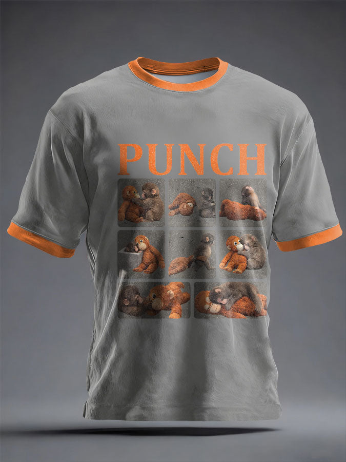 Unisex Punch Monkey Brave Printed T-Shirt
