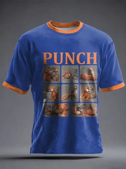 Unisex Punch Monkey Brave Printed T-Shirt