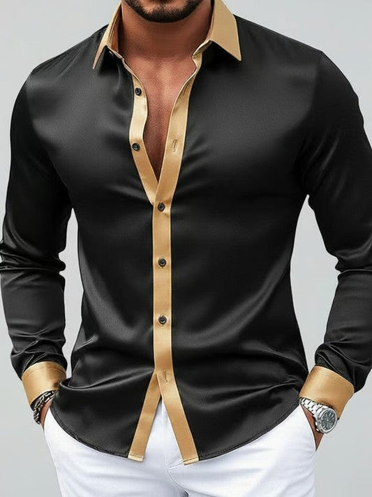 Men's Business Style Printed Shirt