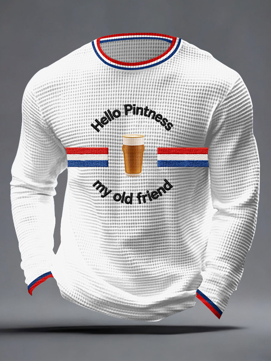 Men's Hello Pintness My Old Friend Waffle Top