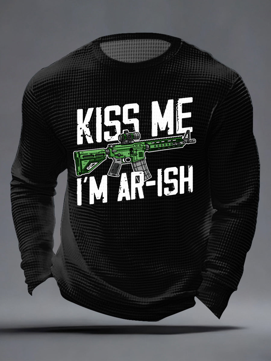 Men's Kiss Me I'm AR-ish Waffle Top