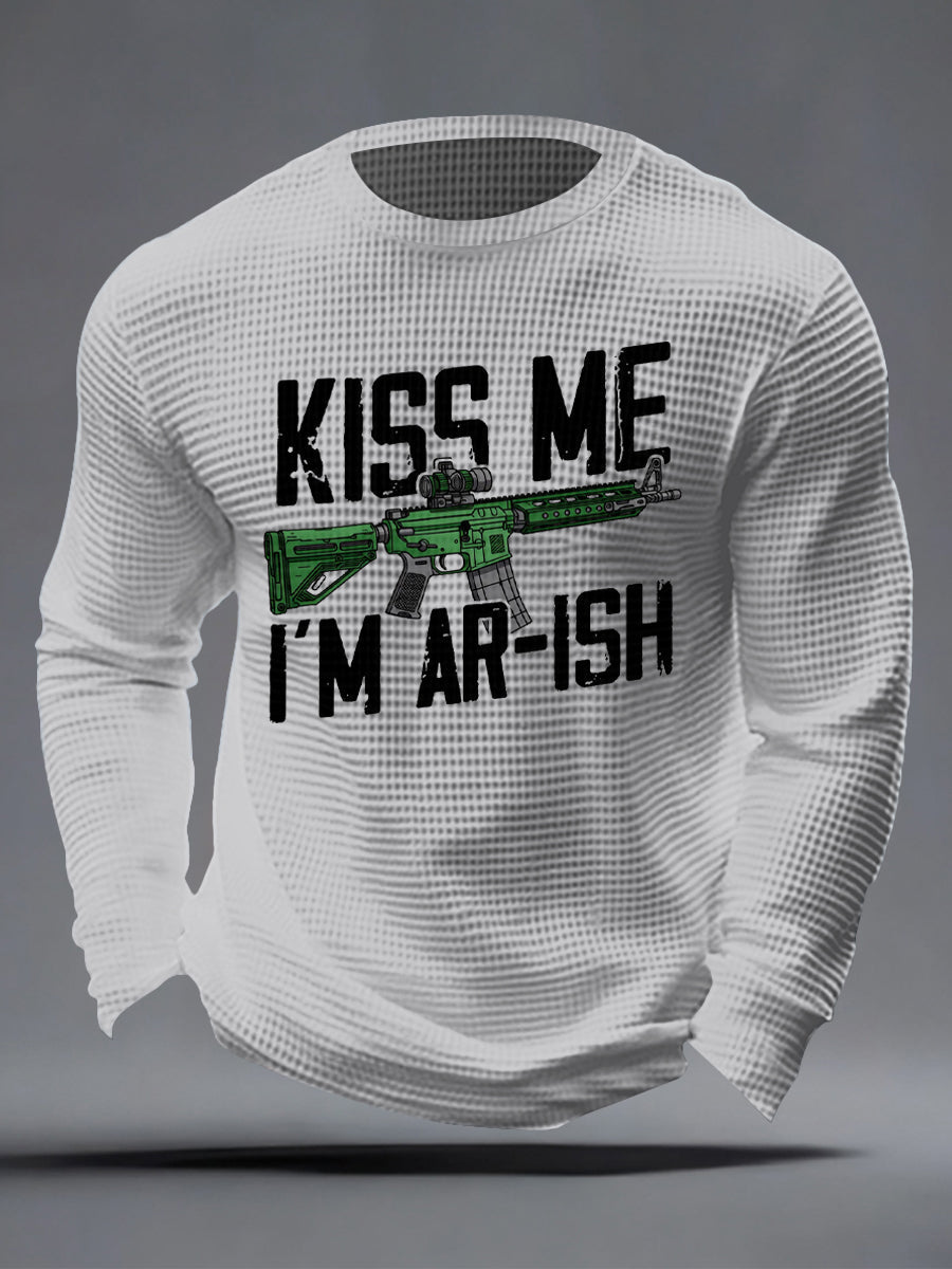 Men's Kiss Me I'm AR-ish Waffle Top