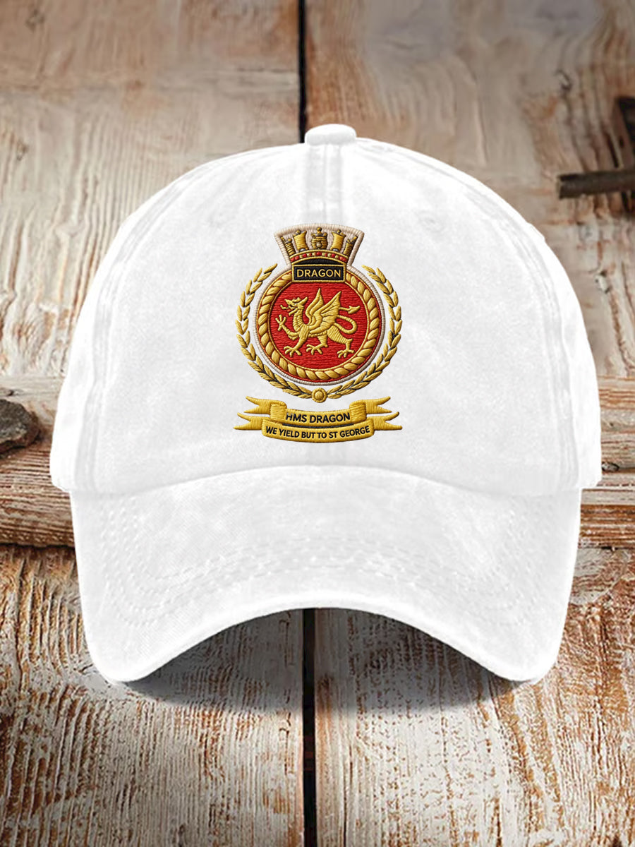 Unisex British HMS Dragon Printed Hat