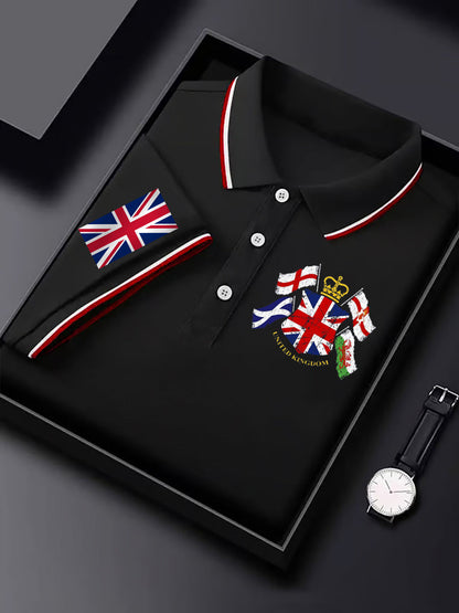 Men's Vintage England Flag Casual Shirt