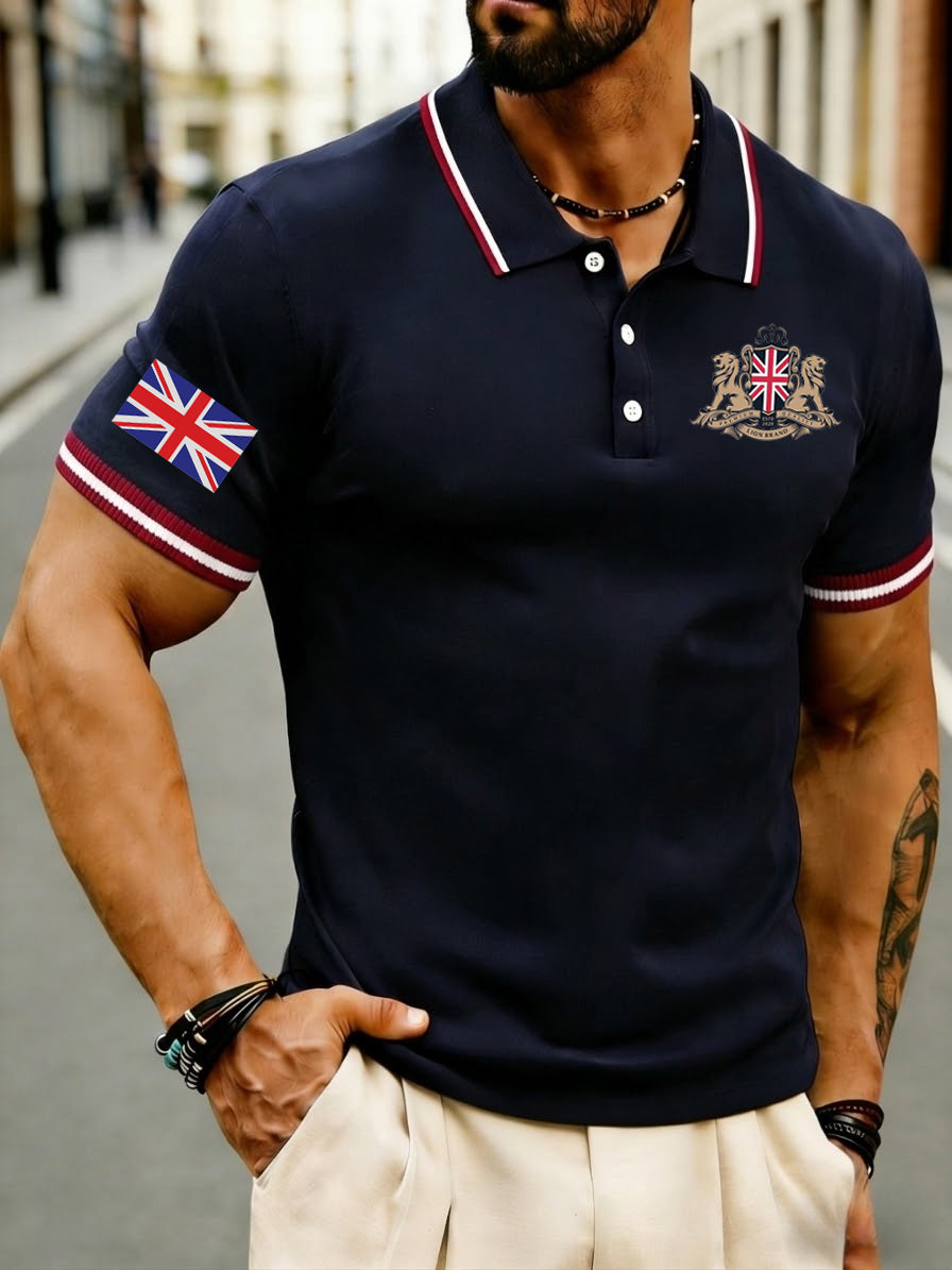 Men's Vintage England Lion Casual Shirt