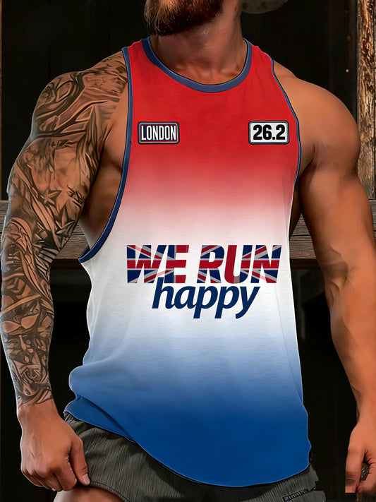 Men's London Marathon Art Print Vest