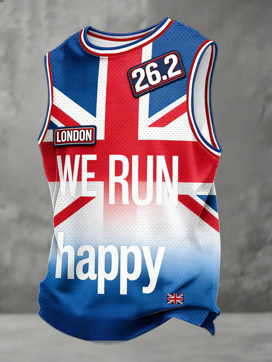 Men's London Marathon Art Print Vest
