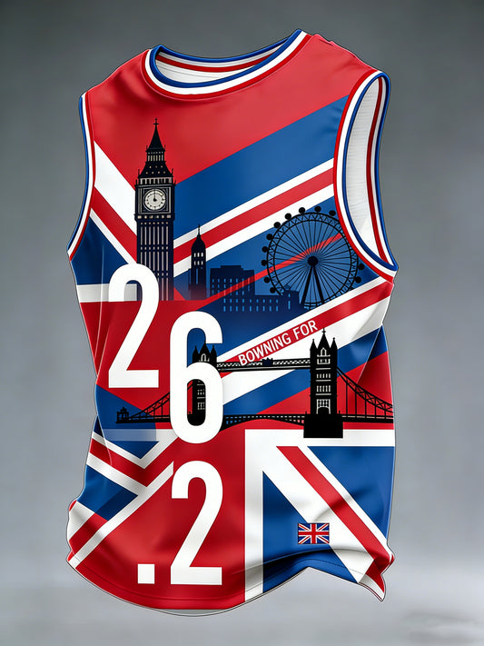 Men's London Marathon Art Print Vest