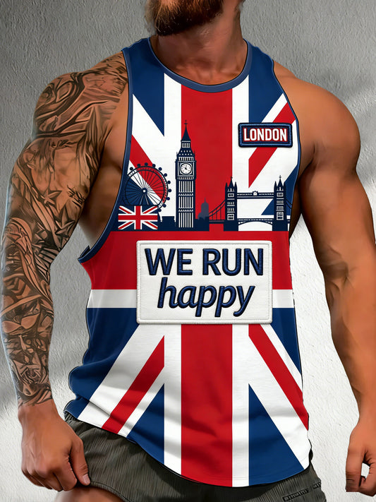 Men's London Marathon Art Print Vest