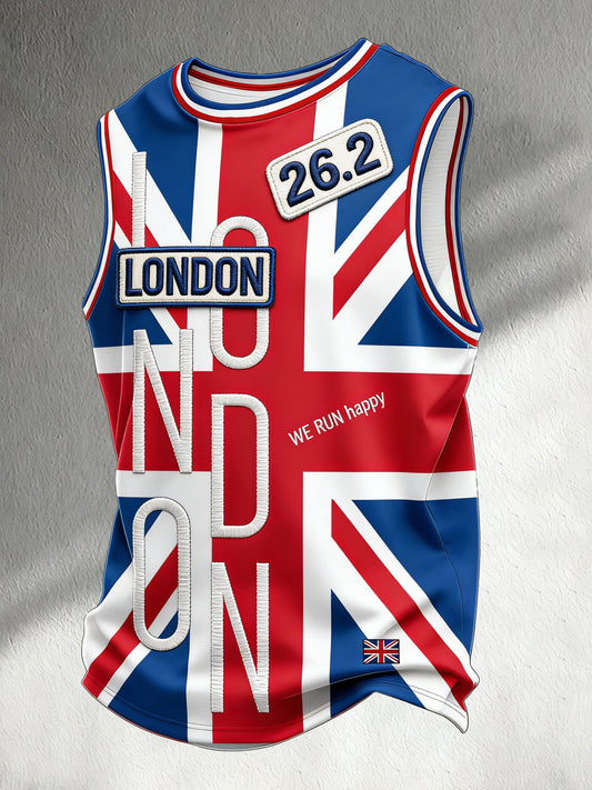 Men's London Marathon Art Print Vest
