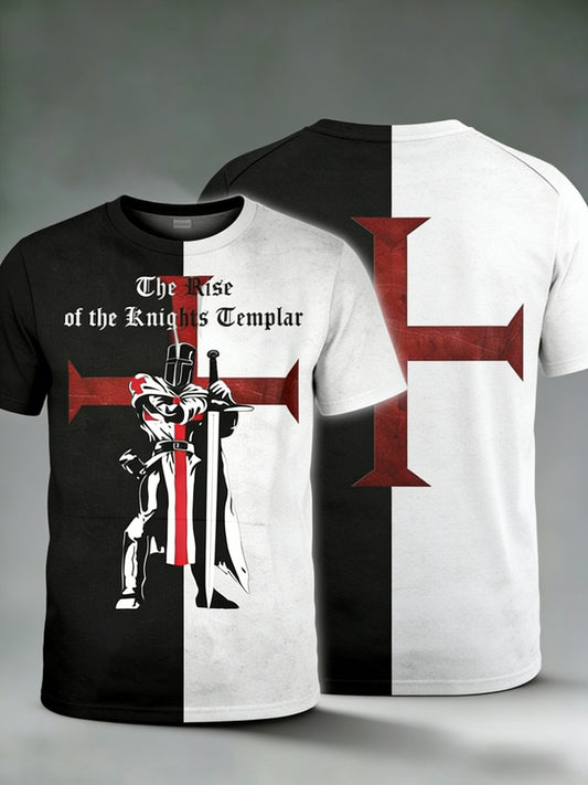 Men's  Retro St George's Day  Casual Short-Sleeve T-Shirt