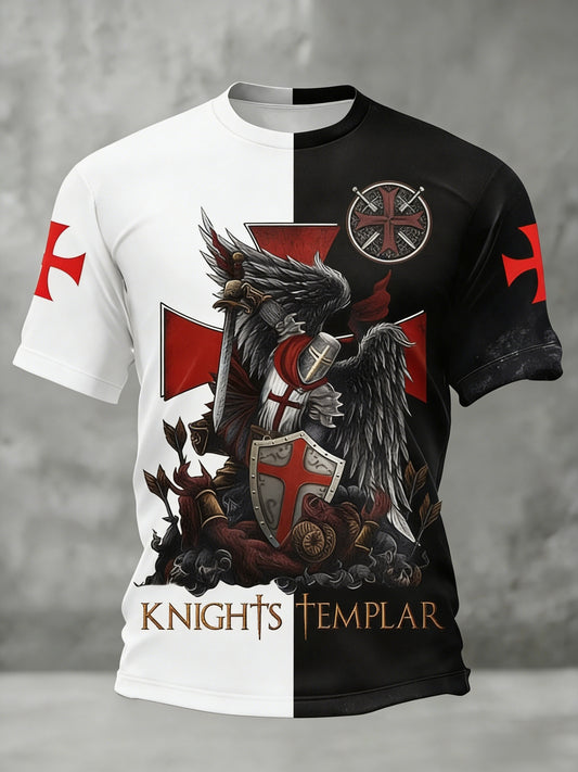 Retro St George's Day  Casual Short-Sleeve T-Shirt