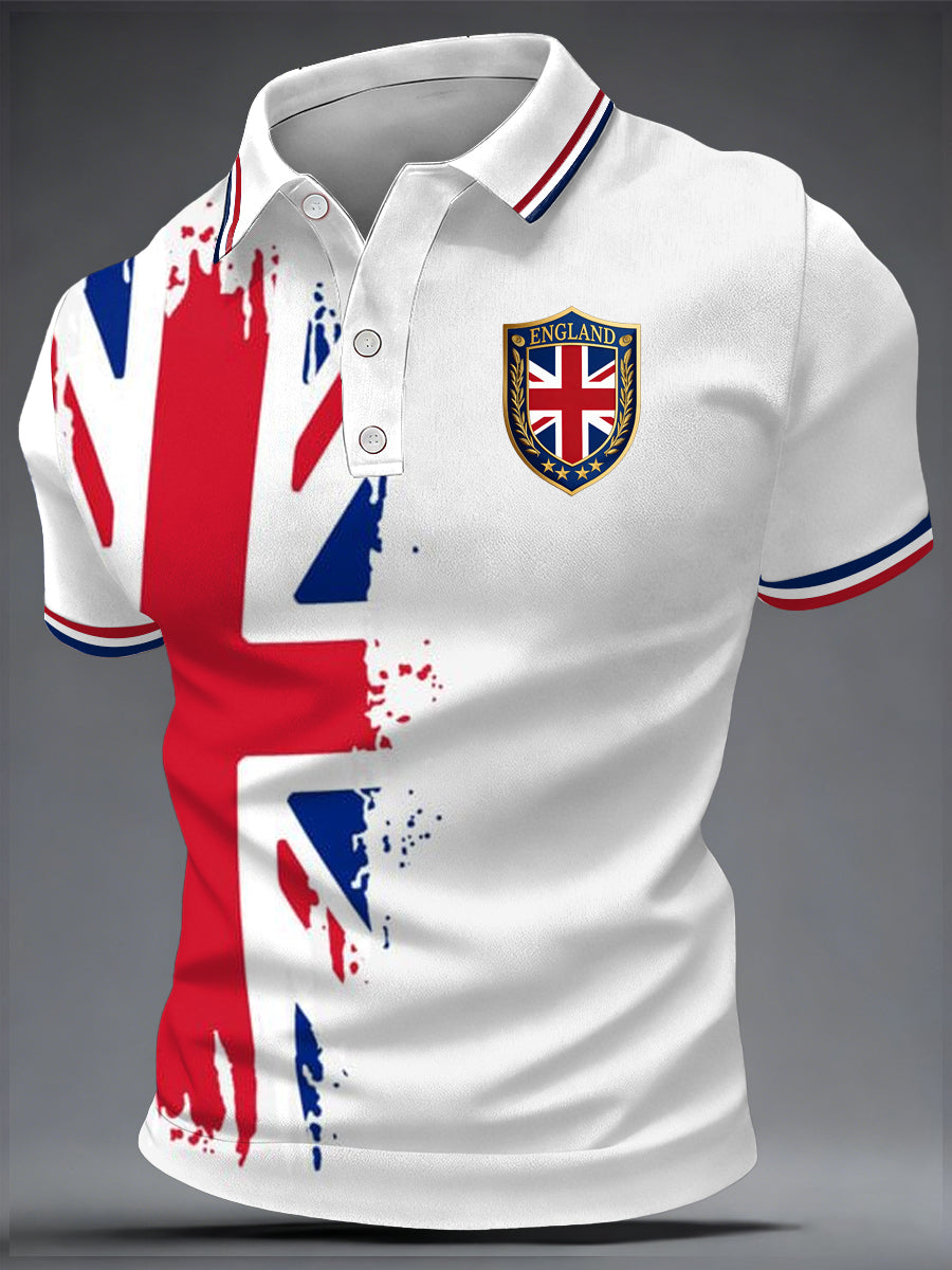 Men's British Style Printed Shirt