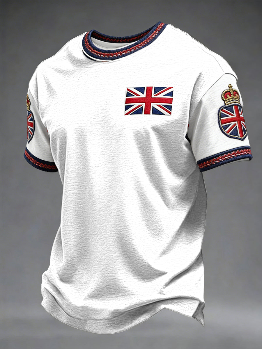Men's British Style Printed T-shirt