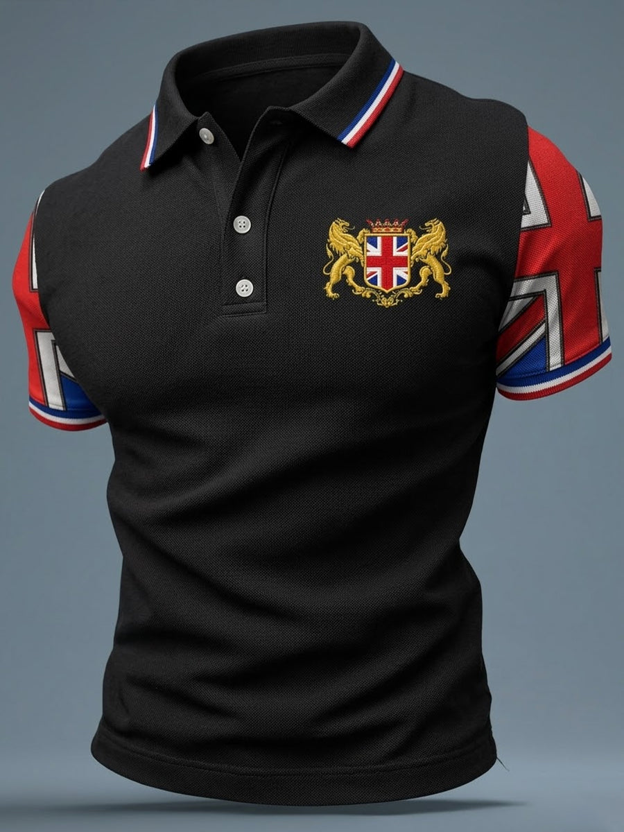 Men's British Style Printed Shirt