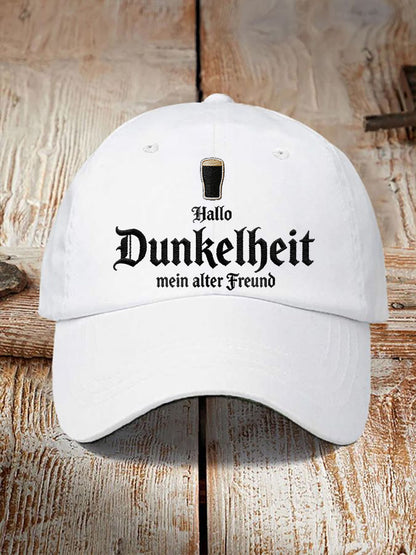 Unisex Hello Darkness My Old Friend Print Cap