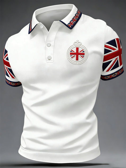 Men's British Style Printed Shirt