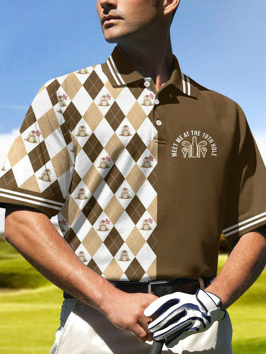 Men's The19th Hole Golf Printed Shirt