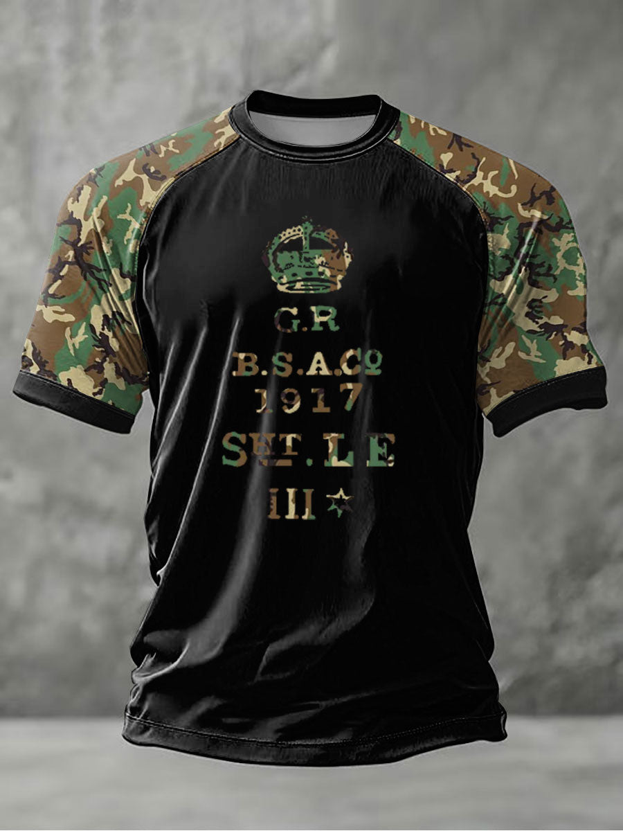 Men's Lee Enfield No1 Mk III Receiver Stamp British Infantry short sleeve t-shirt