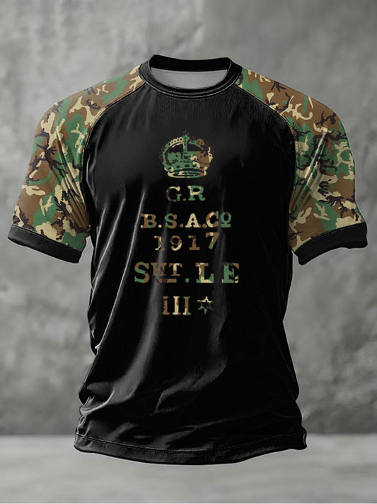 Men's Lee Enfield No1 Mk III Receiver Stamp British Infantry short sleeve t-shirt