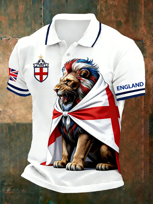 Retro British Football Fan-Style Casual Jersey