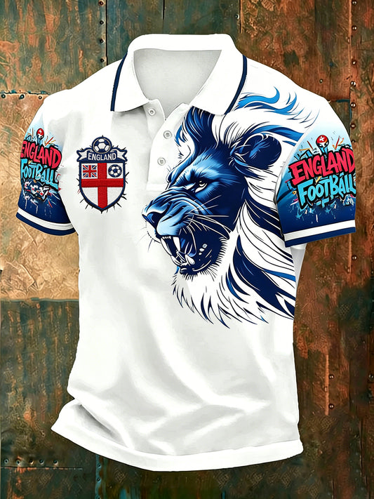 Retro British Football Fan-Style Casual Jersey