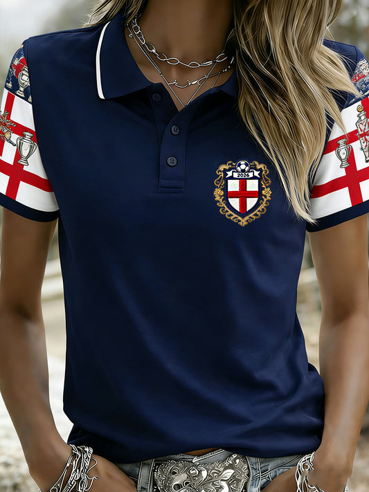 Retro British Football Fan-Style Casual Jersey