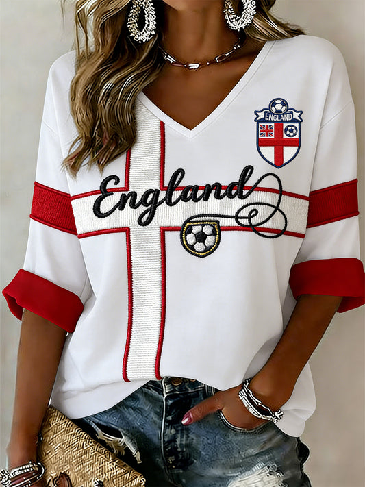 Retro British Football Fan-Style Casual Jersey