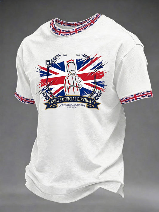 Men's King's Official Birthday Trooping The Colour Printed T-shirt